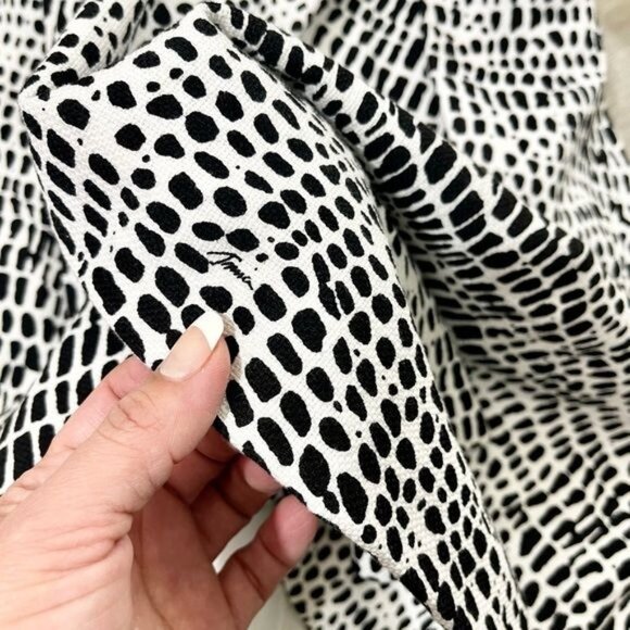 TRINA TURK Zola Fit & Flare Mini Dress White & Black Size 8 - Picture 10 of 10